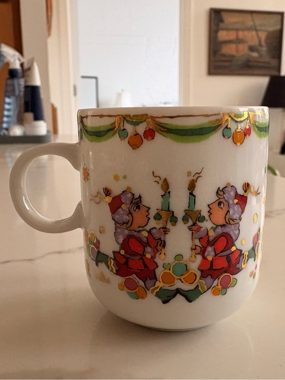 Rare Rosenthal Frohe Weihnachten coffee mug